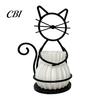 Hydroponic Plant Pot Cat Flower Holder, Multifunctional Desktop Vase Pen Organizer for Eco-friendly Holder Small Plants, Minimalist Stand with