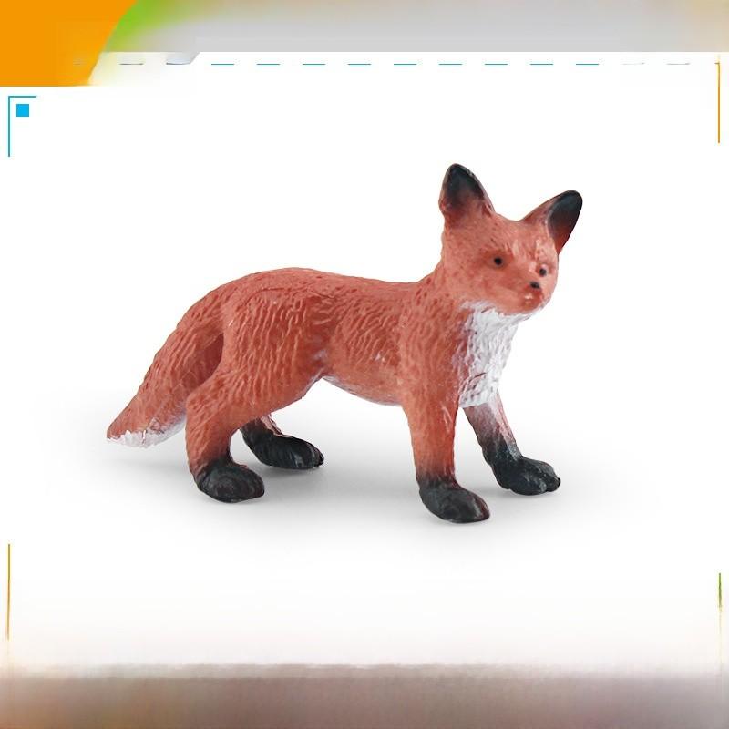 Forest Wildlife Fox Model Pvc Decorative Figurine For Kids Learning And Nature Display