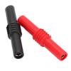 10 Pezzi U22 Accoppiatore Spina a Banana 4mm PVC Adattatore Estensore per Test Elettrici 42mm