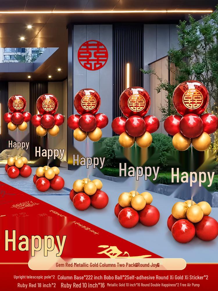 Outdoor Wedding Venue Aisle & Arch Balloon Decoration Set