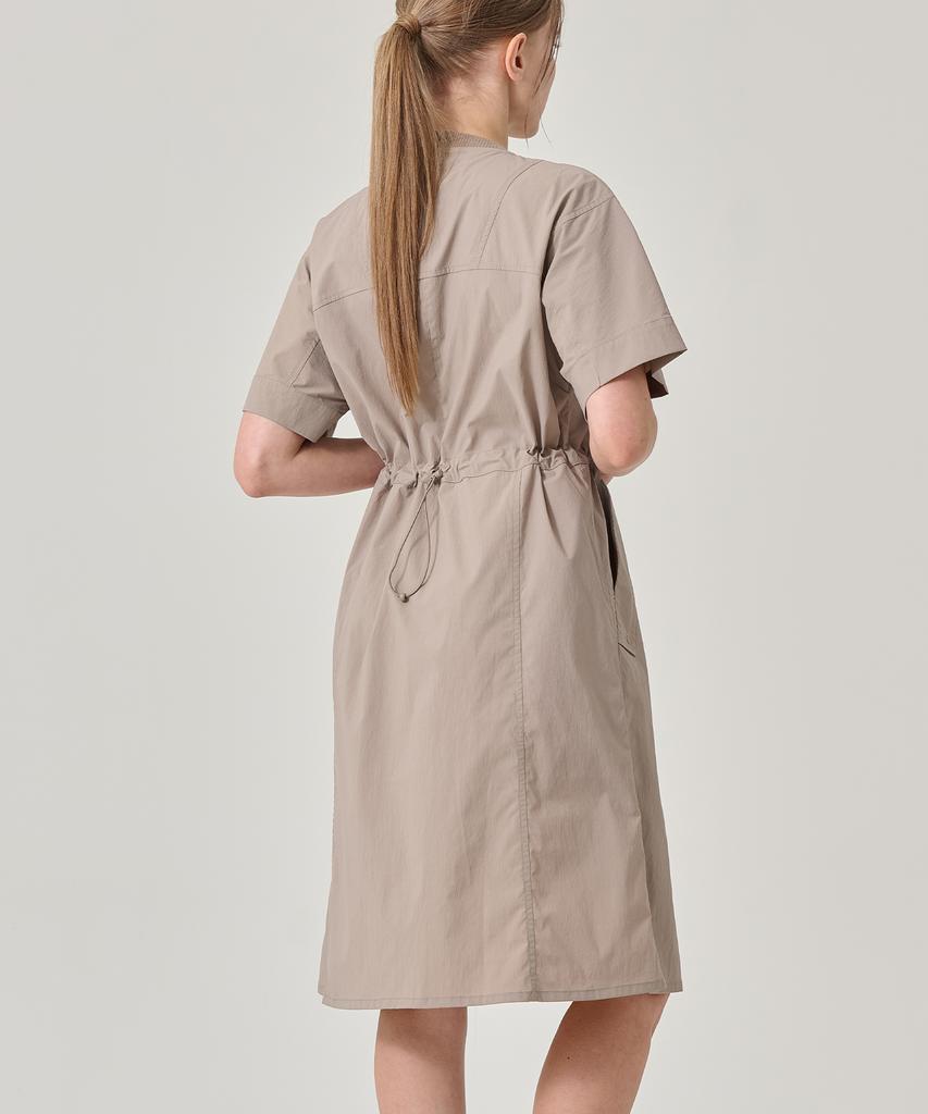 Built Moa Women'S Roll-Up Short Sleeve Dress