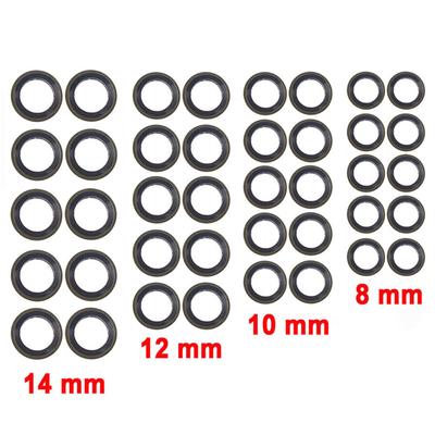40Pcs Bolt Fuel Sealing Washer 4 Sizes For Dodge Ram Cummins 2500 3500 5.9L 6.7L