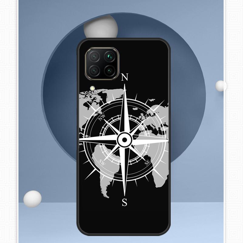 Compass For Huawei Nova Y72 Y90 Y61 Y91 Y60 Y70 12s 12i 11i 8i 9 10 SE P20 P40 Lite P60 P30 Pro Case