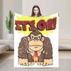 Super Warm BlanketStudents Travel Donkeyed Kongs  Throw Blanket  Flannel Bedspread For Couch Chair Funny Sofa Bed Cover