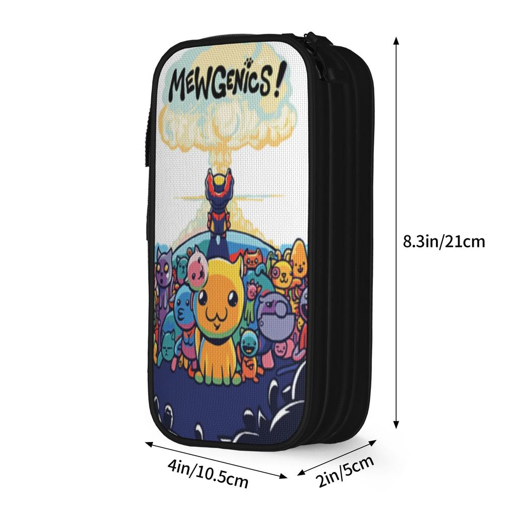 Mewgenics Merch Pencil Case Large Capacity Office Accessories Pen Case Perfect Gifts