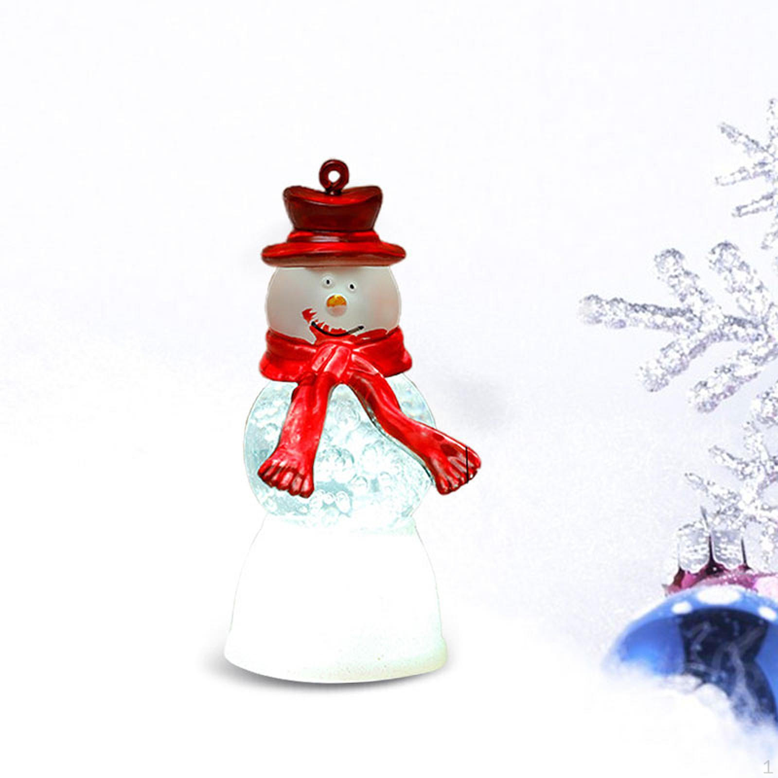 

Рождественская фигурка с подсветкой для стола, праздничное украшение для использования в помещении Snowman