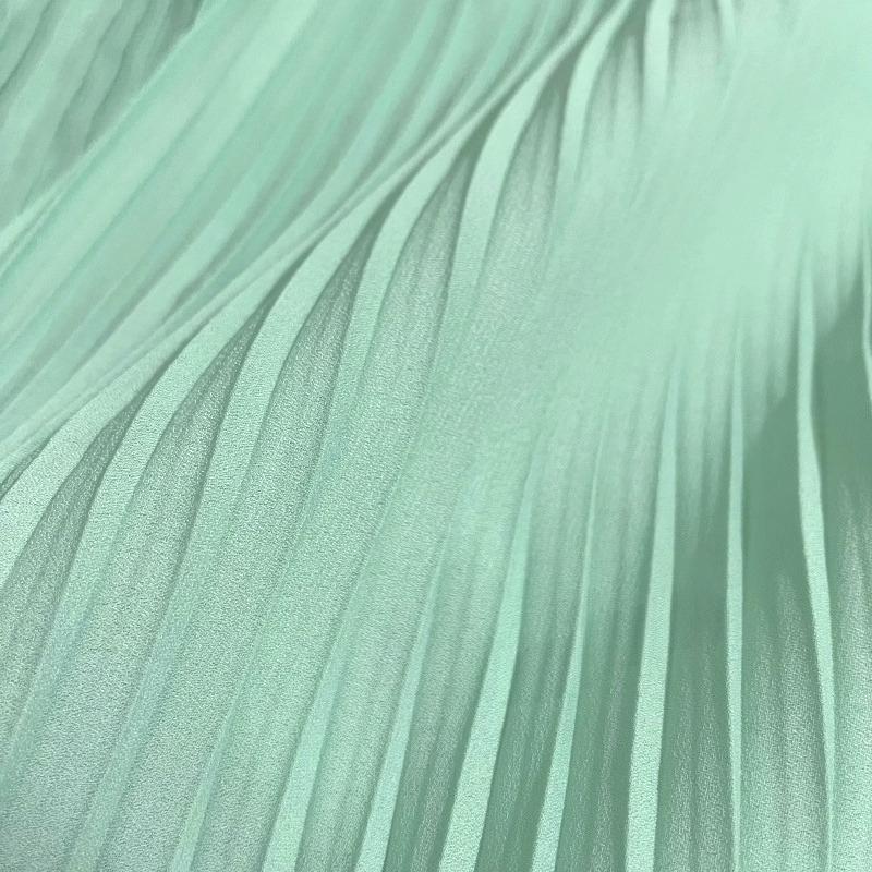 Pleated Fabric Chiffon Slightly Transparent By The Meter for Clothing Dress Curtain Diy Sewing Designer Cloth Breathable Pink