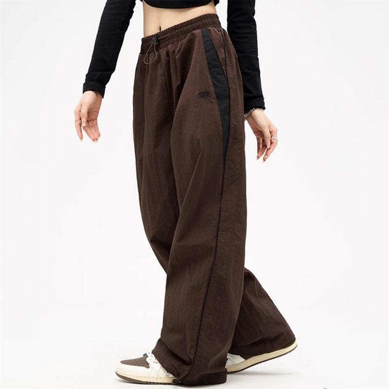 Dámské Baggy Harajuku Cargo Kalhoty Streetwear Hip Hop Wide Leg Kalhoty Parašutistické tepláky Techwear Joggers Oversized Y2K kalhoty