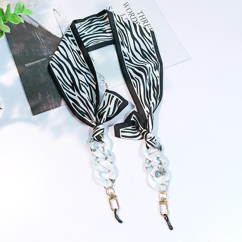 Silk Scarf Glasses Chain: Multi-Purpose Acrylic Neck Strap for Masks & Eyewear