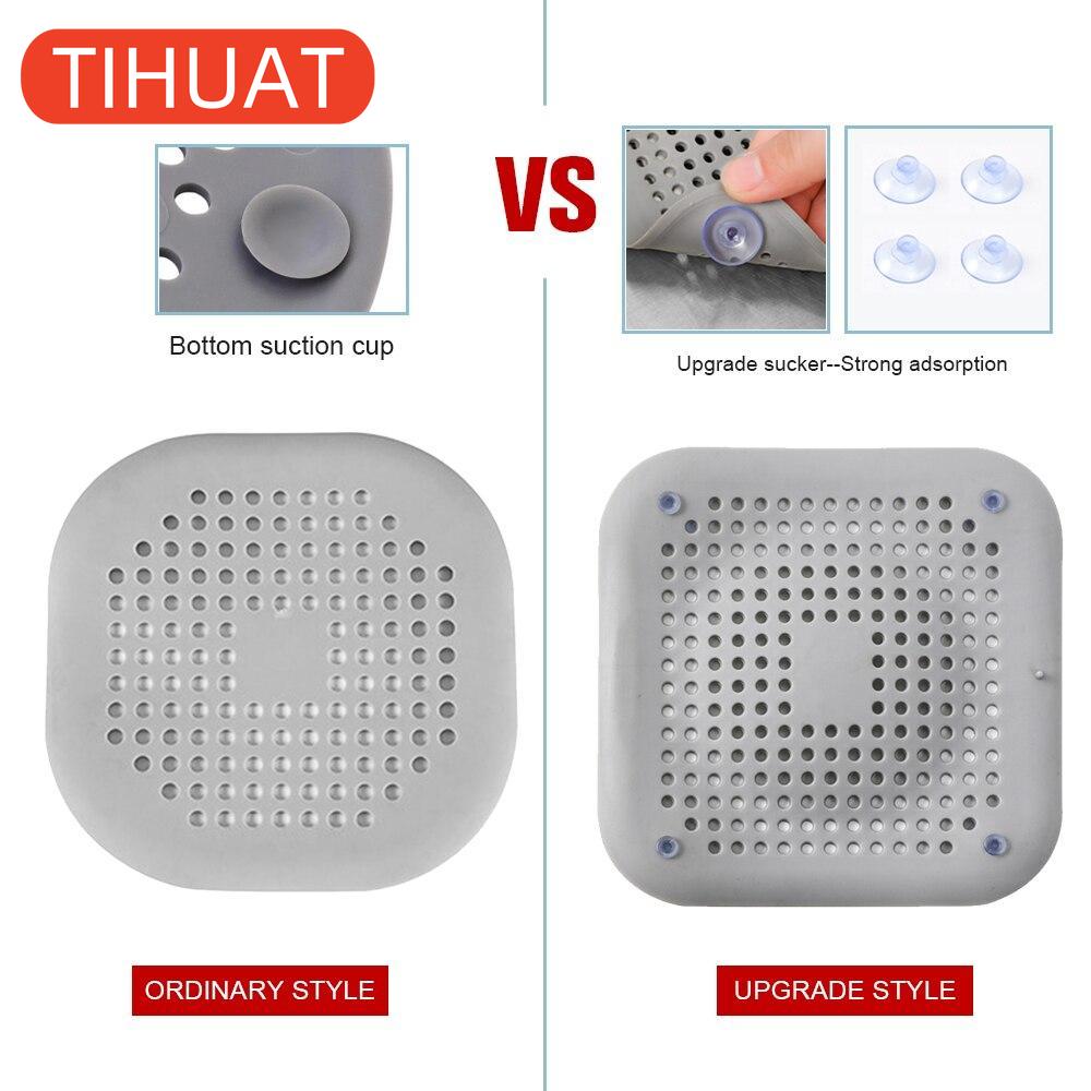 Hair Strainer Anti-block Sink Filter Bathtub Shower Floor Drain Plug Silicone Stopper Kitchen Deodorizer Bathroom Accessories