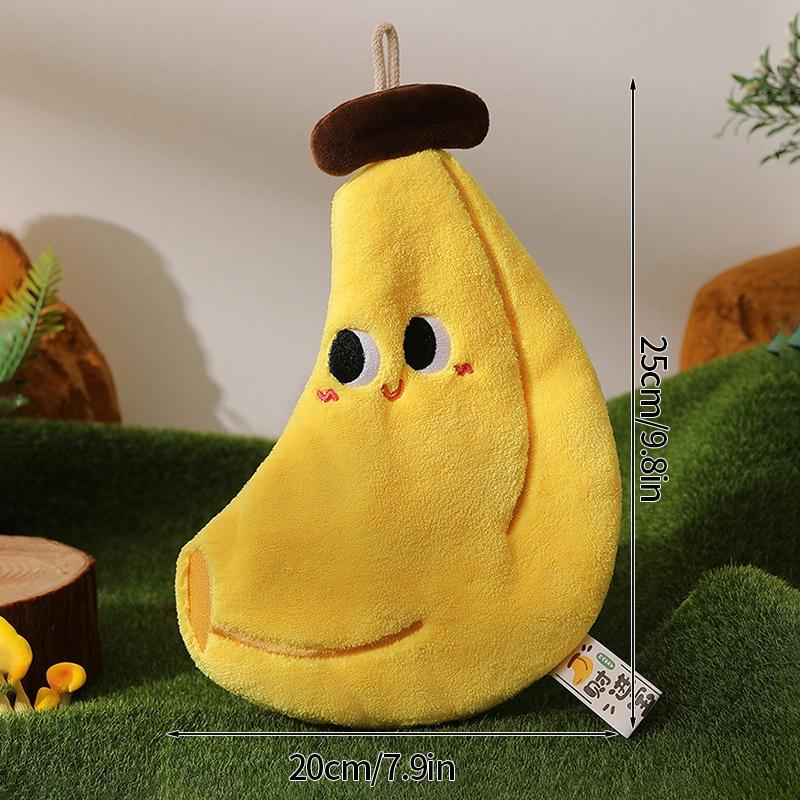 Cute Hand Towel Cartoon Wipe Handkerchief Rag  Vegetable Shape  Towels for Kitchen Bathroom KidsHanging Towel Soft Dish Cloth