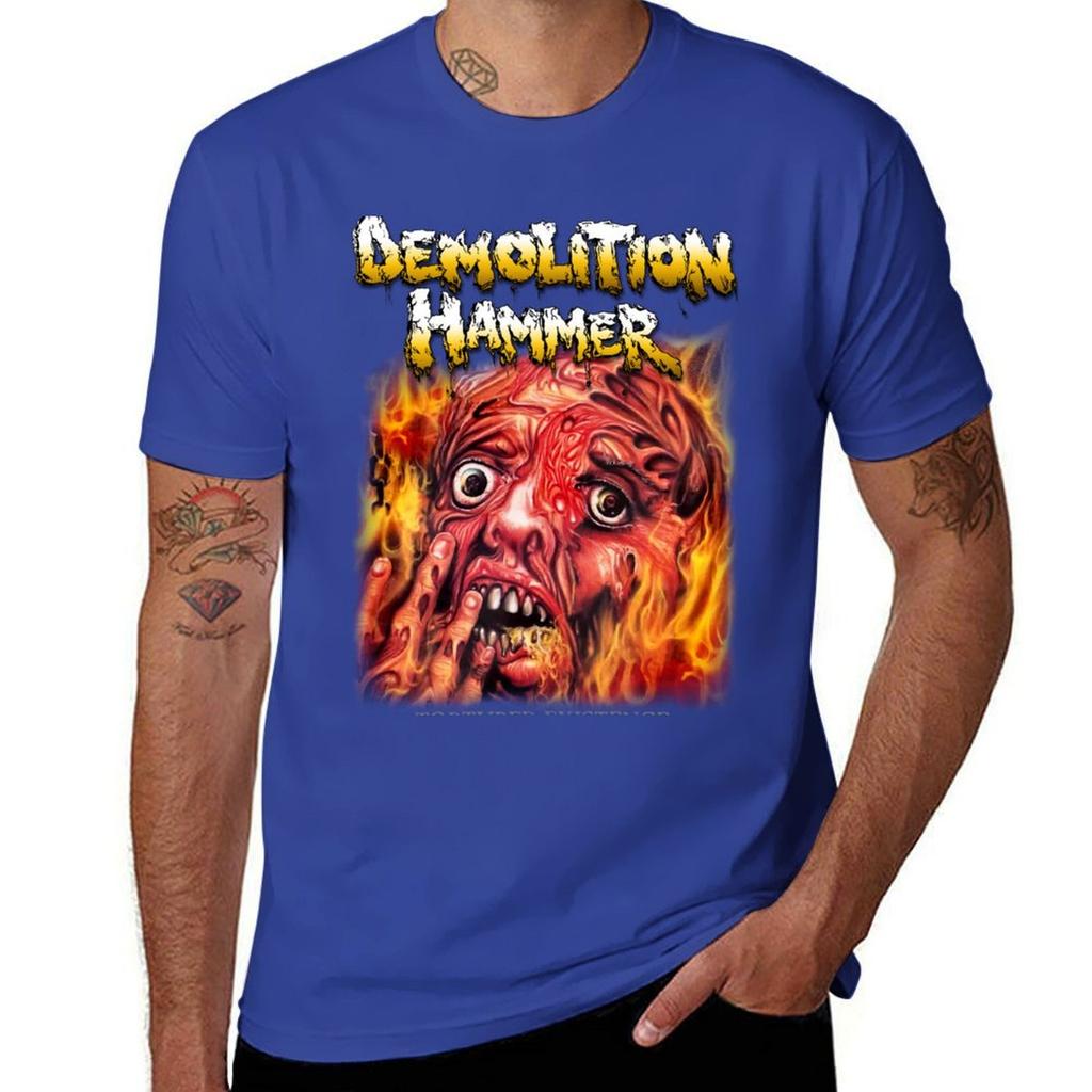 Tortured Existence von Demolition Hammer - Klassisches Old School Thrash Metal T-Shirt schwere Qualität kundenspezifische Herren Unifarbene T-Shirts