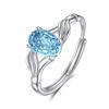 Natural stone s925 sterling silver ring women's adjustable non-fading ring Xiaohongshu popular high-end accessories women's daily jewelry gift