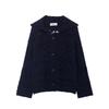 European Style Women's Thick Knit Hollow Cardigan - Autumn 2025 Collection