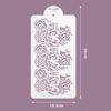Cake Lace Spray Pattern, DIY Baking Edge, Sugar Powder Screening Tool, Hollow Graffiti, Printing Template, Baking Tool