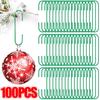 5-100PCS Christmas Tree Decorating Hooks Xmas Tree Ball Pendant Hanging Holders Plastic Hooks for 2024 New Year Party Decoration