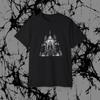 Gothic Cathedral Illustration T Shirt Nighttime Church Architecture Vintage Washed Fashion Versatile Graphic