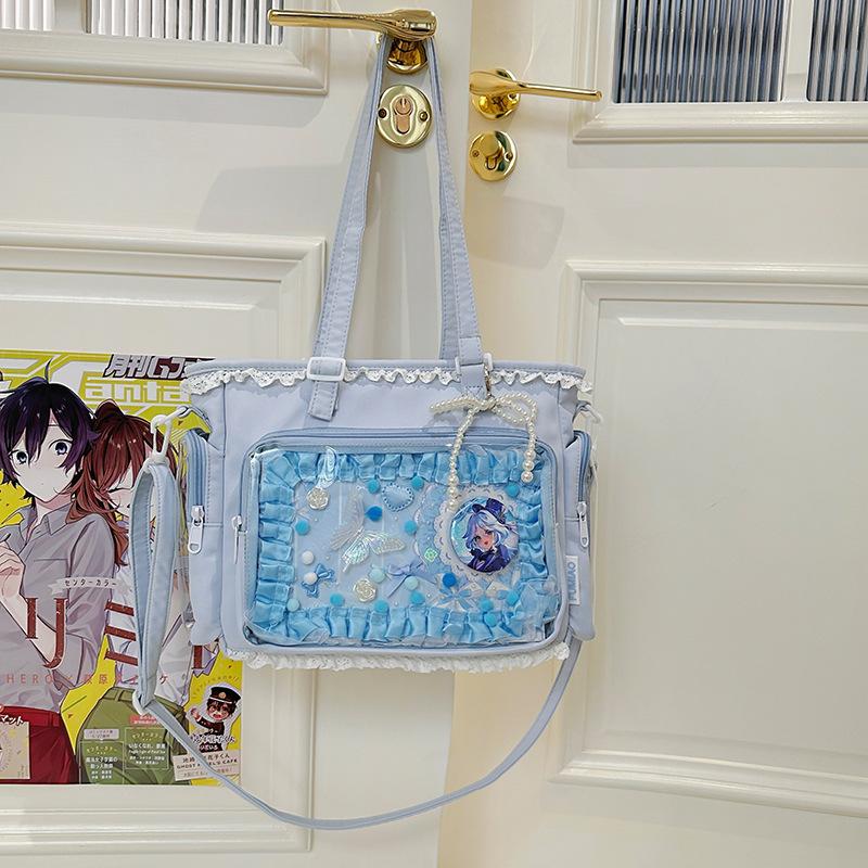 New Japanese Ins High Value, Fresh and Sweet Candy Color Girl Transparent Bar Pain Bag, Light Messenger Bag