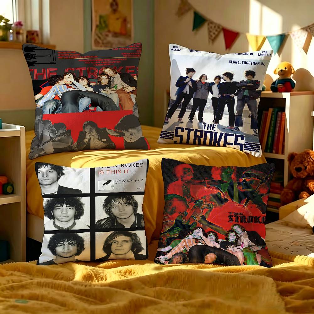 Music TThe Strokes Personalized Pillow Dust Cover Bedroom Kids Party Decoration Pillowcase Birthday Children Gift
