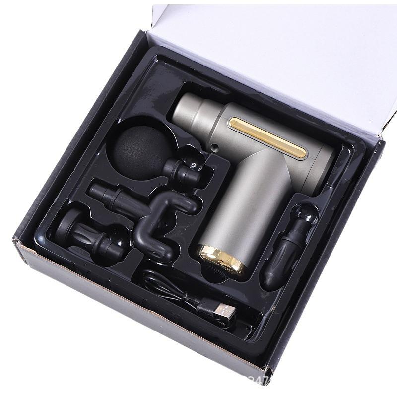 Portable Mini Electric Massage Gun for Muscle Relaxation, Vibration Therapy, Fitness, and Cervical Relief; USB Rechargeable.