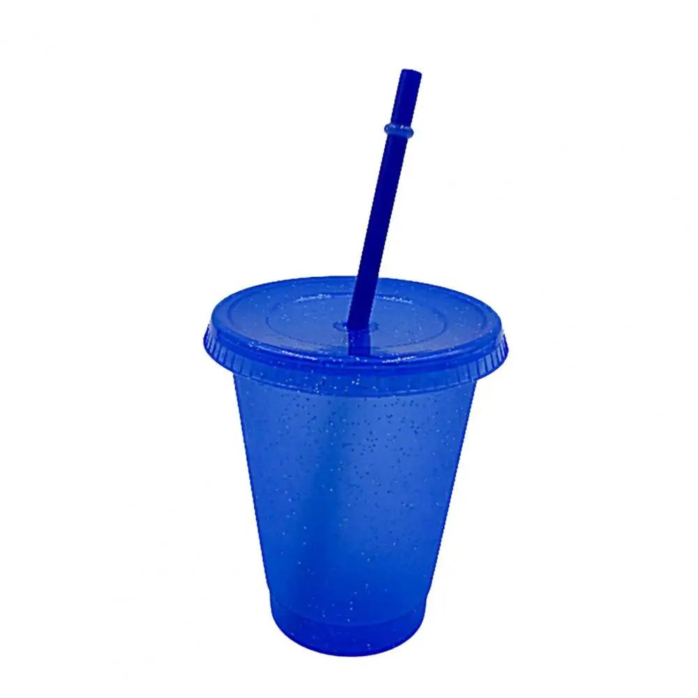

480/700 мл Блестящий стаканчик для соломинки из пластика с крышками и соломинками Многоразовые кофейные чашки Кружки Чашка для чая с пузырьками Посуда для вечеринок и баров