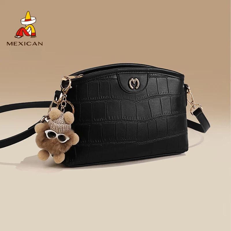 MEXICAN Crossbody Bag, Shoulder Bag, Black