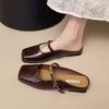 Baotou Half Slippers Women's Summer Outer Sandals Summer New Square Head Flat Sole Single Shoes Soft Sole Shoes