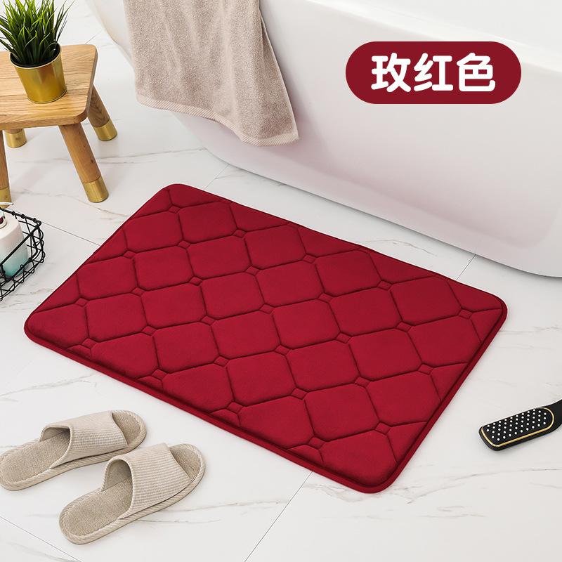 Home Bedroom Living Room Absorbent Carpet Floor Mat Thick Door Mat Bathroom Entrance Mat Simple Non-slip Carpet