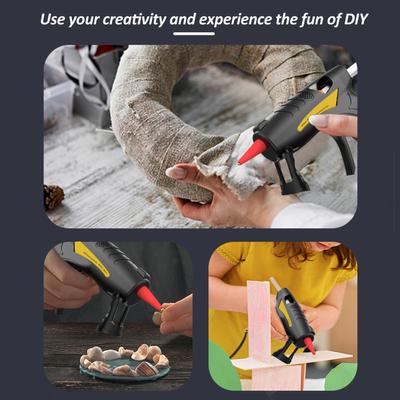 USB Lithium Electric Hot Melt Glue Gun Set With 50PCS Glue Sticks 0.7*150mm