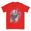 Self Art Gow T Shirts Unisexs Pure Cotton Novelty TShirt Round Neck God of War Kratos Tees Short Sleeve Tops Plus Size