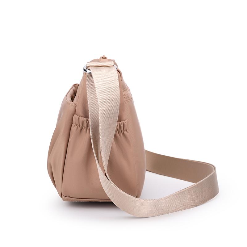 Women's Bag Multi-Pocket Shoulder Bag Lightweight Nylon Crossbody Bag