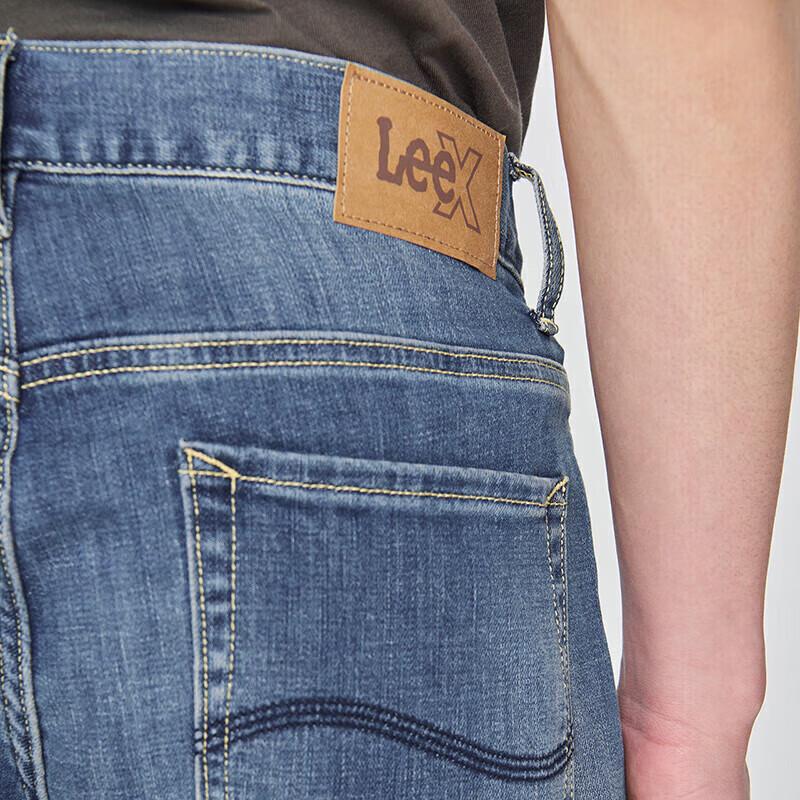 Lee 726 Pánské džíny rovného střihu z praného denimu