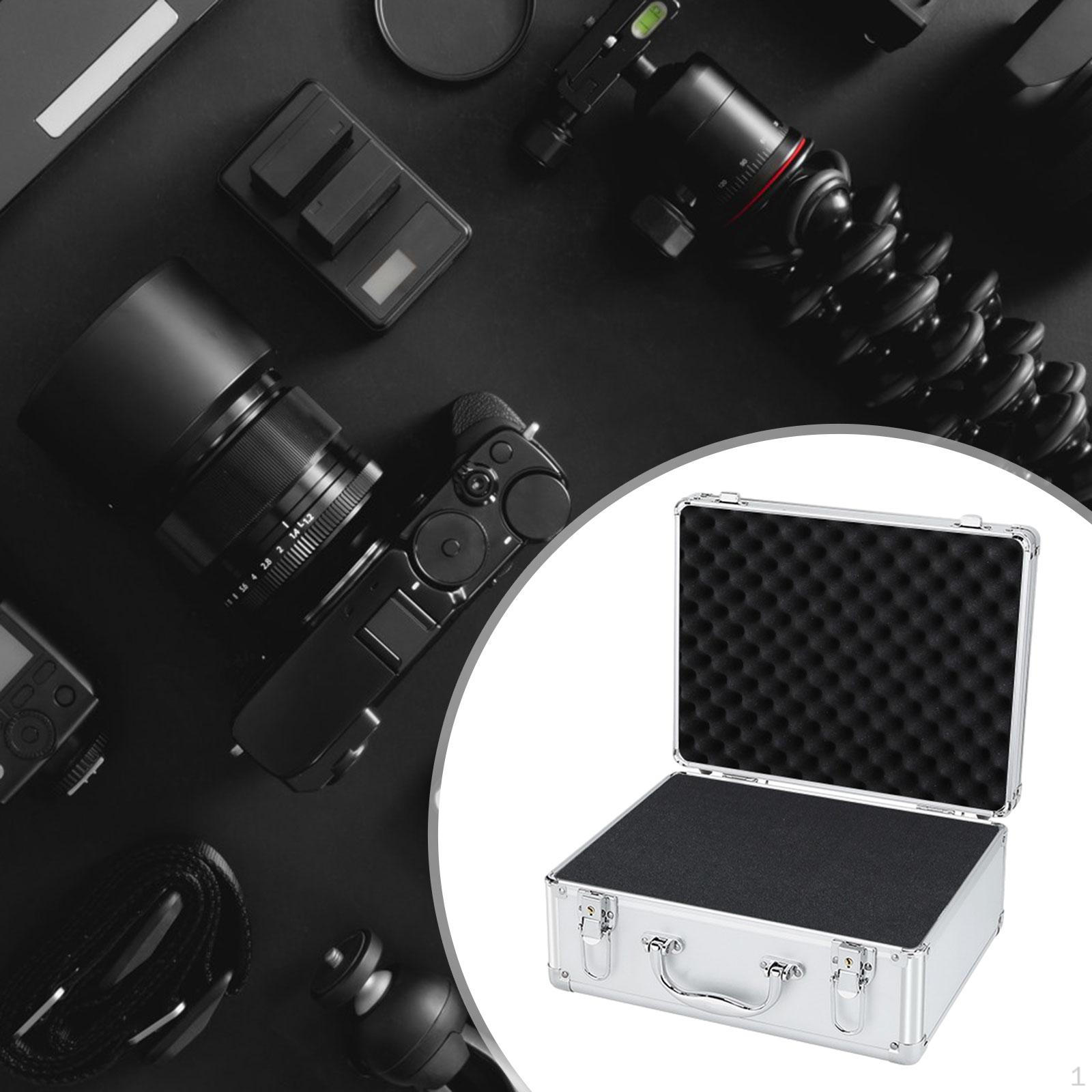 

Жесткий алюминиевый футляр для переноски, алюминиевый футляр с пеной, противоударный футляр для микрофона, жесткий корпус key M