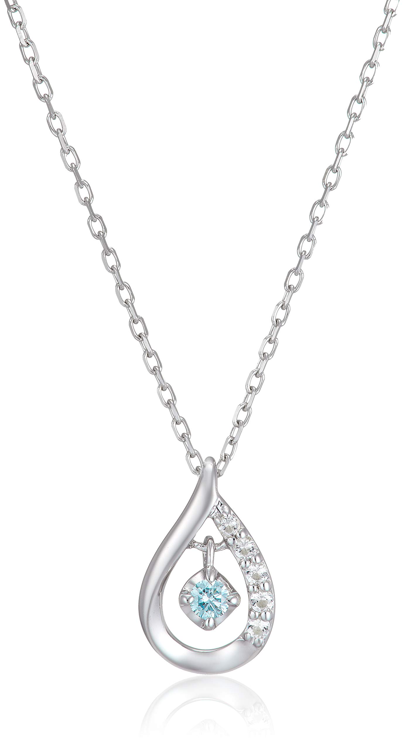 

K10 White Gold Necklace [Yondo Sea] 4℃ 11191-612-3204-00-00 Women s