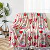 Retro Lettering Love Letter Design Flannel Printed Blanket Suitable For All Seasons Suitable For Living Room Office Sofa Travel