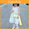 Borsa a tracolla per bambini con design decorativo e pieghevole a forma di tulipano, colore unito, per uso casual estivo