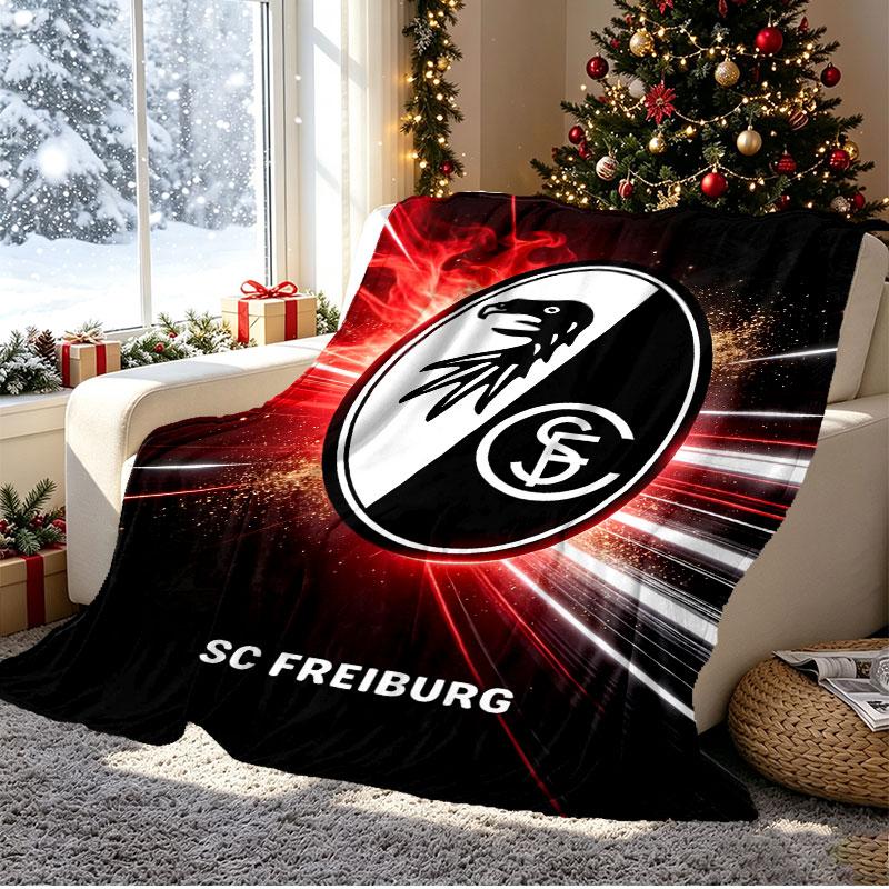 SC Freiburg Muster Decke für Heimdekoration, Bett, Sofa, Autoreise, Camping, Geeignet für alle Jahreszeiten, Geburtstags-Weihnachtsgeschenk