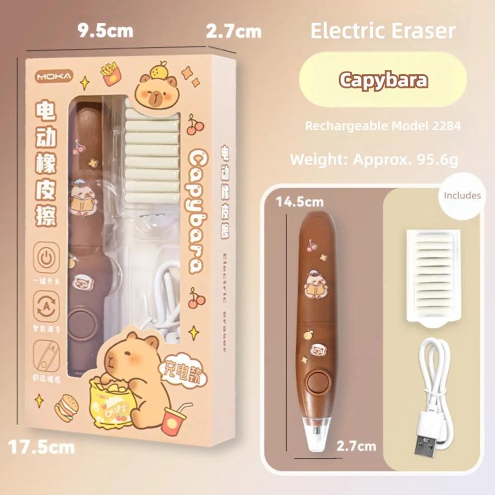 Cartoon Cartoon Design Elektrisches Radiergummi Set Batteriebetrieben mit austauschbarem Kern Automatisches Radiergummi Kein Schmutz Radiergummi Schüler Gebrauch