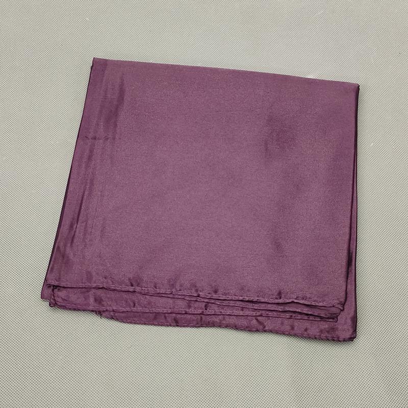 BYSIFA Ladies Plain Silk Scarves Trendy Fashion Accessories Spring Autumn Women Decorative Head Scarves New Purple Pink Scarves