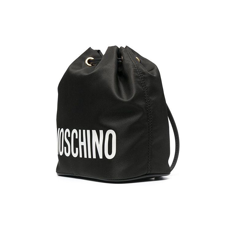 Moschino Teddy Bear Print Pu Bucket Bag Women Bags Black A8445-8213-1555