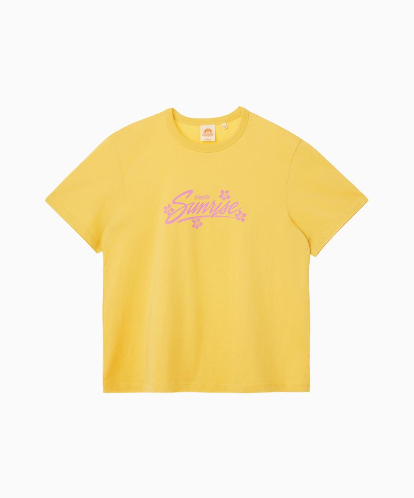 HELLO SUNRISE Hs Sunrise Bloom Tee_Yellow
