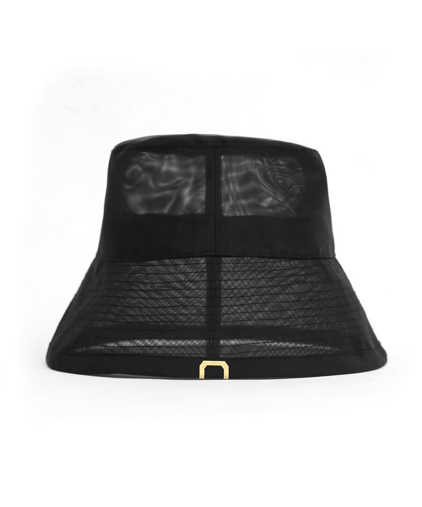 Eondeokeonteulolseutyudio Summer Bucket Hat Net Bucket / Shine Black
