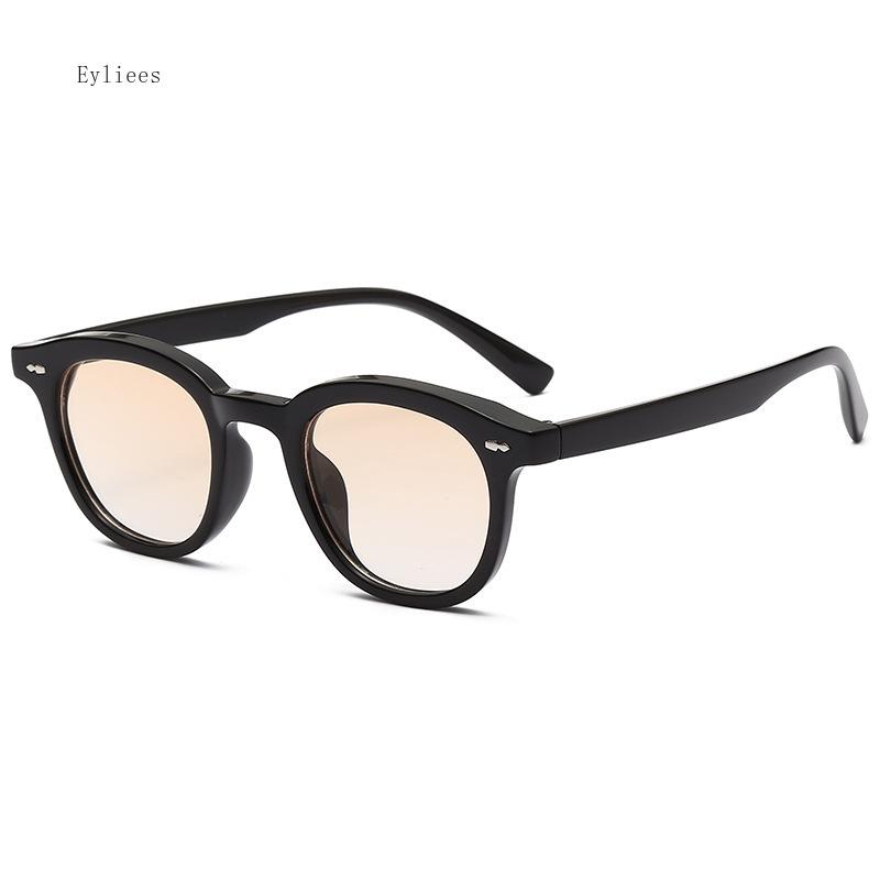 Óculos de Sol Vintage Redondos Feminino Designer Retro Rebite Óculos de Sol Moda Feminina Espelho Preto Armações Pequenas Oculos De Sol