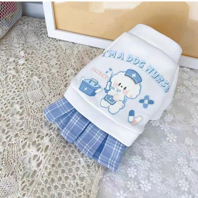 

Dog Clothes Spring and Autumn Pet Teddy Bigbear Small Dog Princess Dress Pomeranian Cat J Spring and Autumn Small Skirt XXL chest 50 back 33 about 14-8 kg