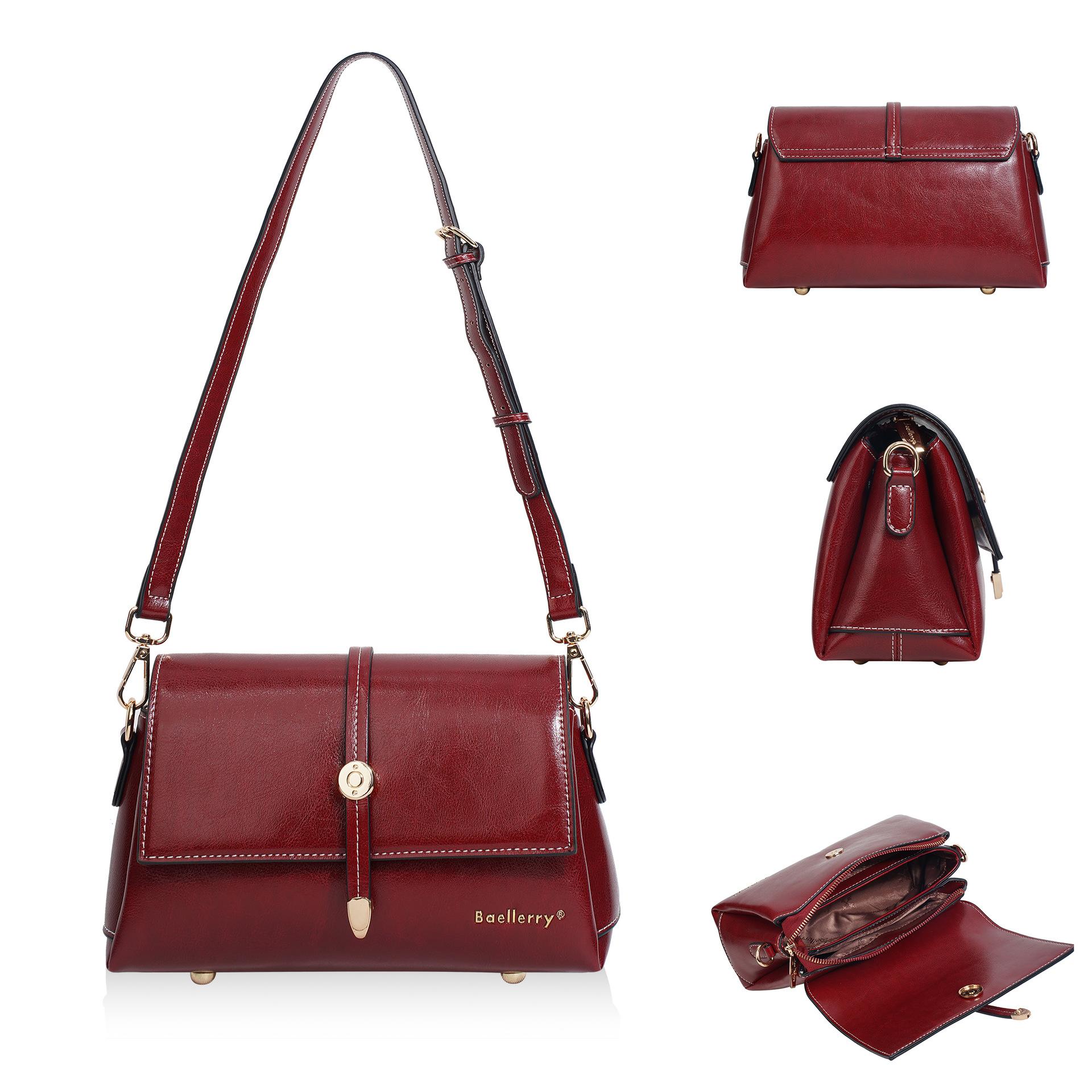 Women s Mini Bag Retro Premium Magnetic Buckle Small Square Bag Casual Large Capacity Shoulder Bag one size красный