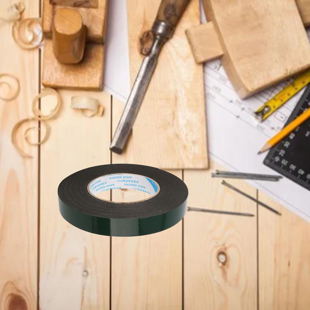 10m Water Resistant Strong Adhesive Black Foam Tape, with High Viscosity, Wide Applications, for Car, Home, Boat, 4s Store