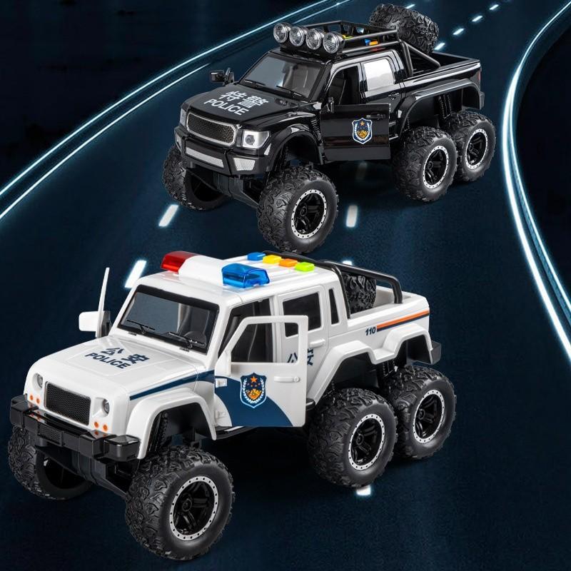 Police Car Model Toy With Lights Sound Offroad Kids Gift