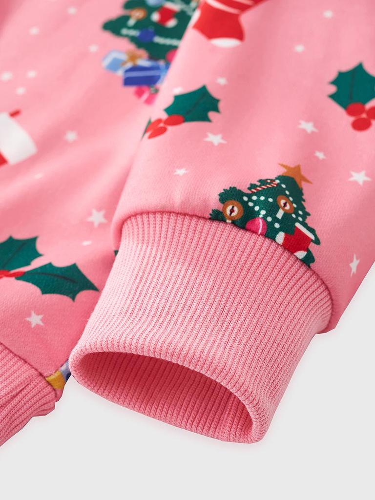 Kids’ Christmas Cartoon Long-Sleeve Sweatshirt, Autumn/Winter