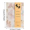 Leather Embroidered Flower Notebook Pattern Schedule Notepad  School Supplies