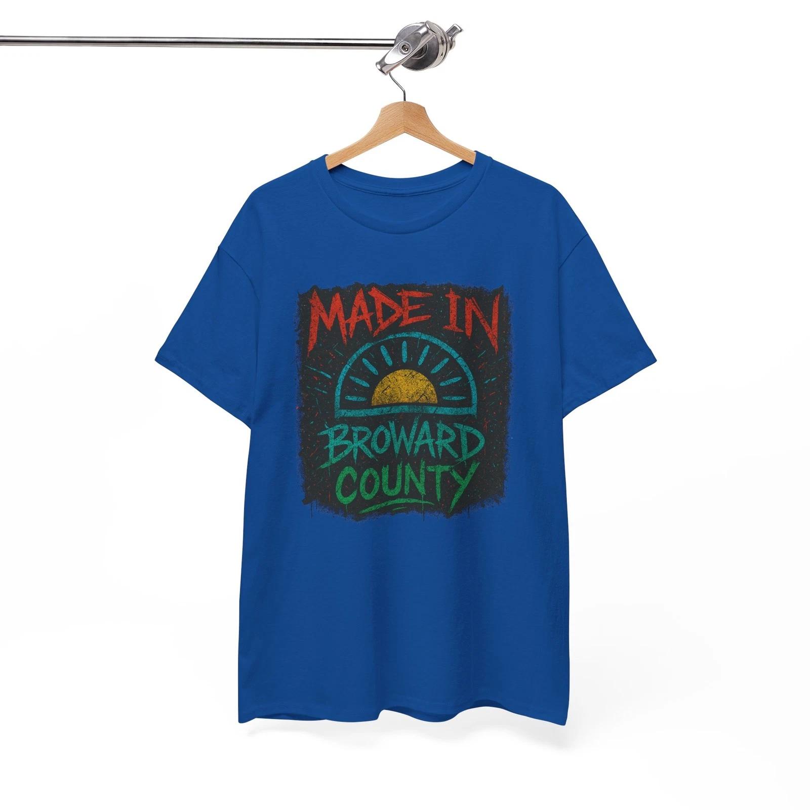 Made in Broward County Tee, 954 Graphic Shirt, Summer, South Florida Pride S